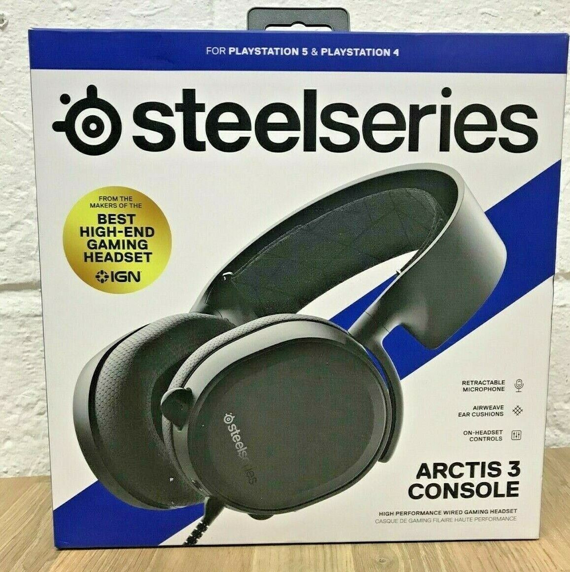 SteelSeries Arctis 3 Gaming Headset Headphones PS5 Xbox PS4 Switch PC Wired Mic