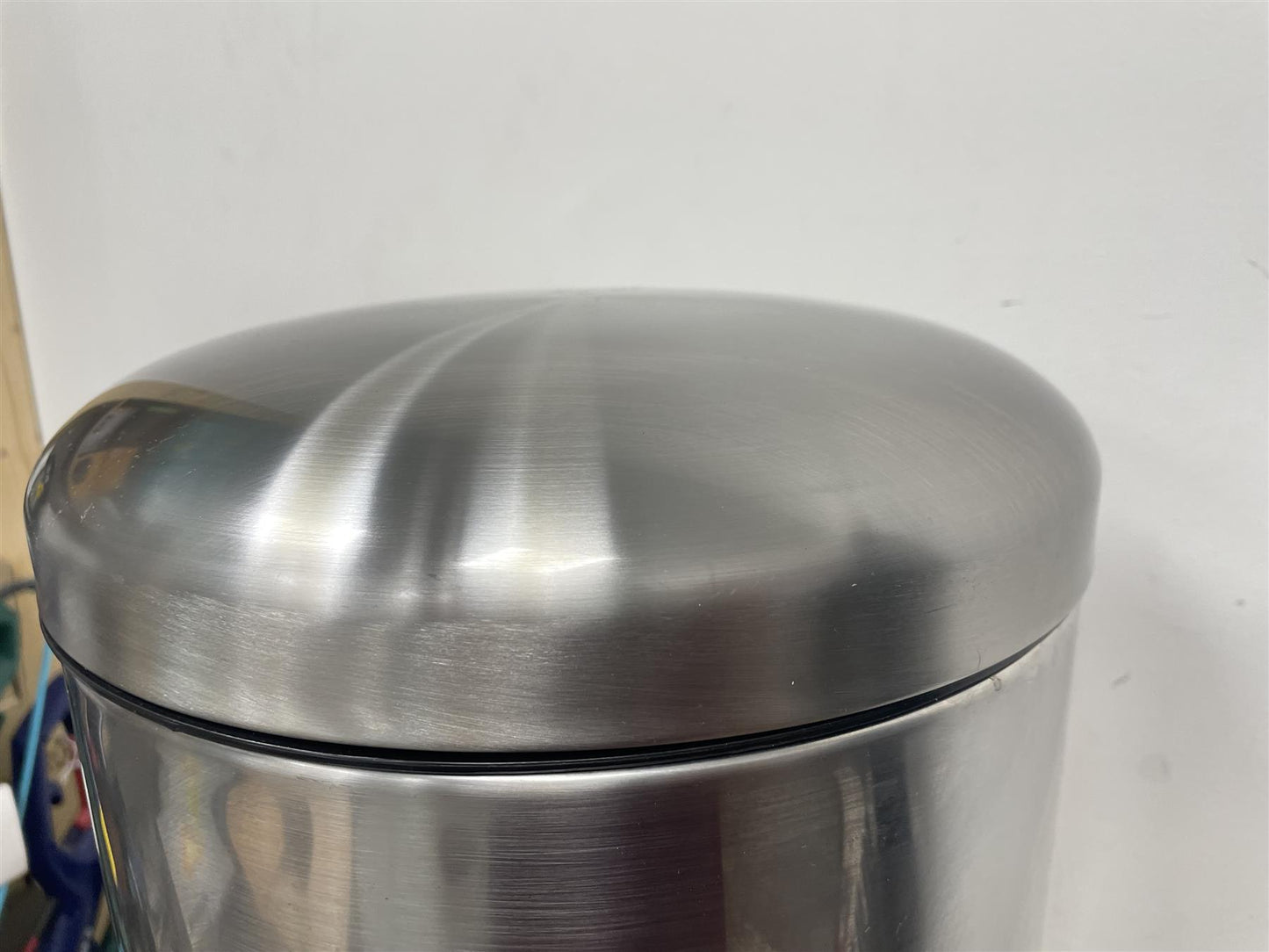 Habitat 30 Litre Domed Foot Pedal Silent lid Opening Bin - Stainless steel