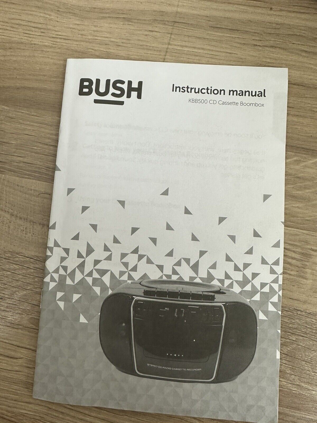 Bush Stereo Boombox Portable CD Cassette Player Retro Tape Recorder FM Radio MP3