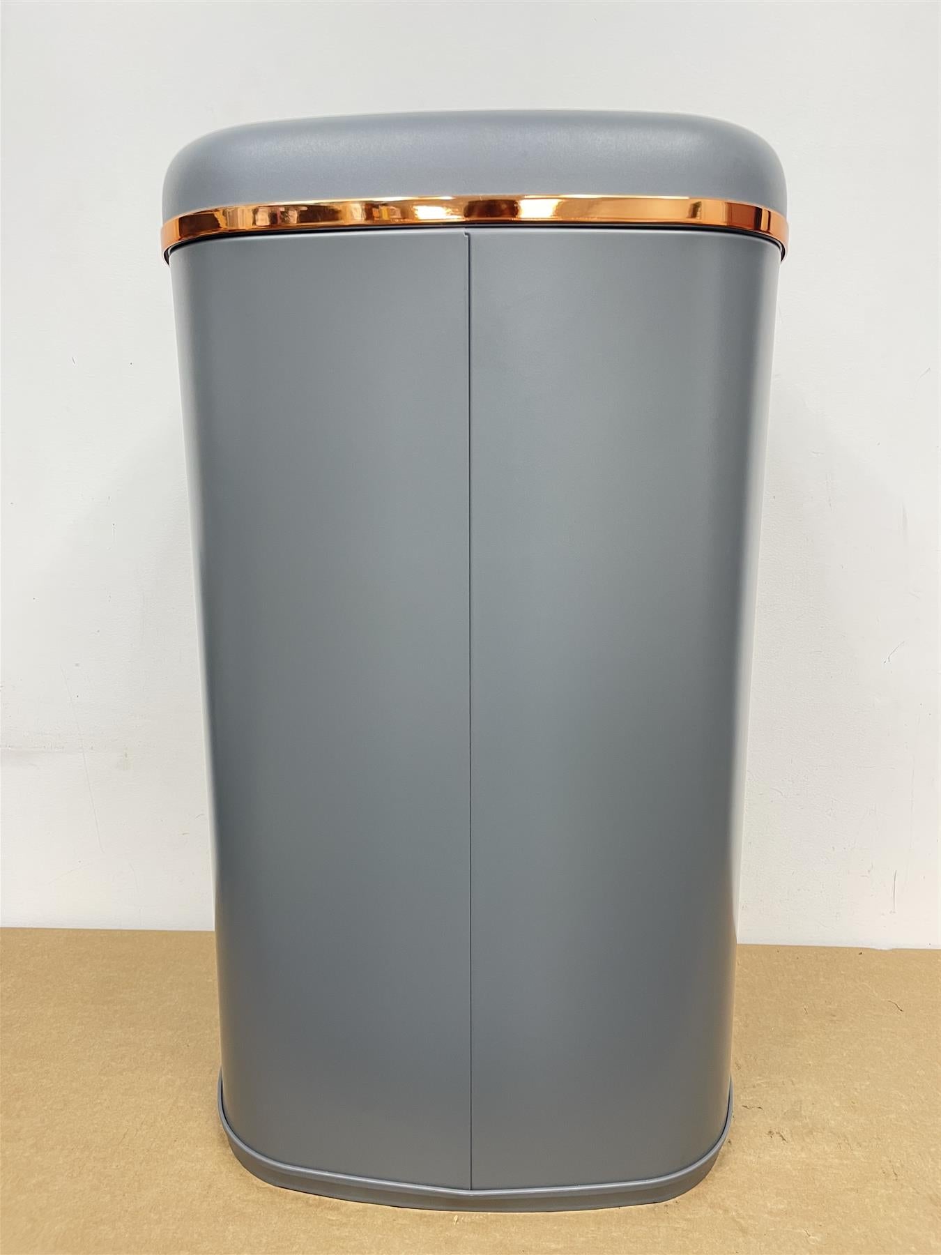 Tower Cavaletto 58L Sensor Bin Grey/Rose Gold Household Bin Auto Lid