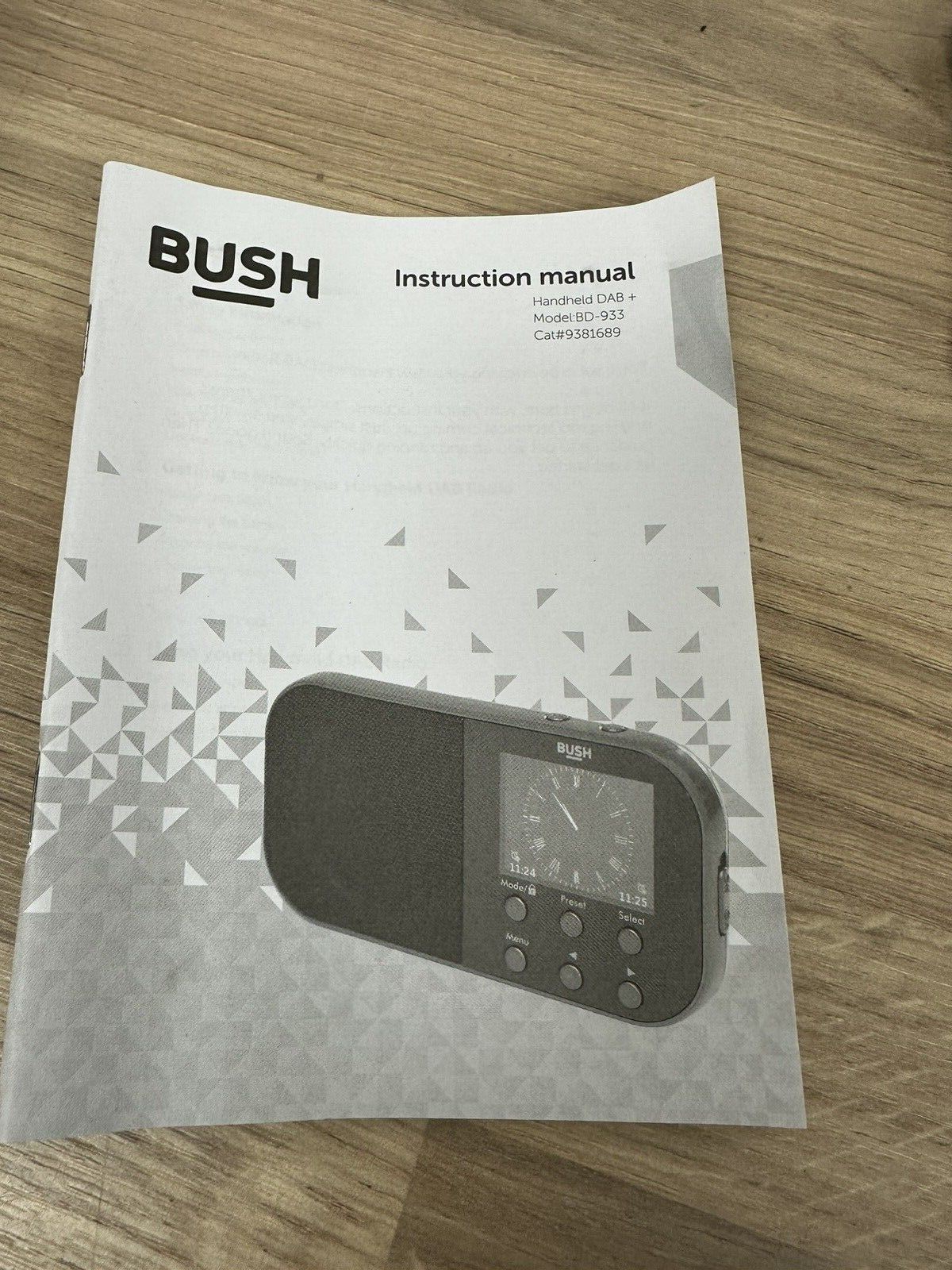 Bush Handheld portable Pocket Personal DAB+ Radio built-in Rechargeable Battery