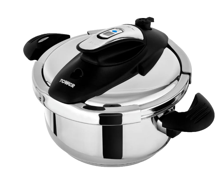 Tower Pressure Cooker One-Touch Ultima 6L Stainless Steel T920003 all hob types