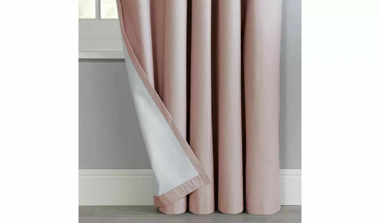 Home Blackout Eyelet Curtain Blush Bedroom Sold By Quality 117Cm X137 cm