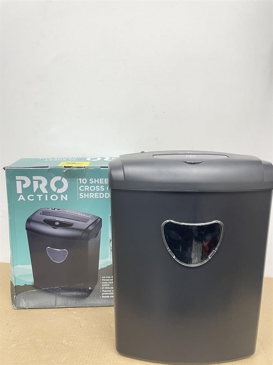 ProAction VS1008CD Paper Shredder 10 Sheet 21 Litre Cross Cut A4 Powershred