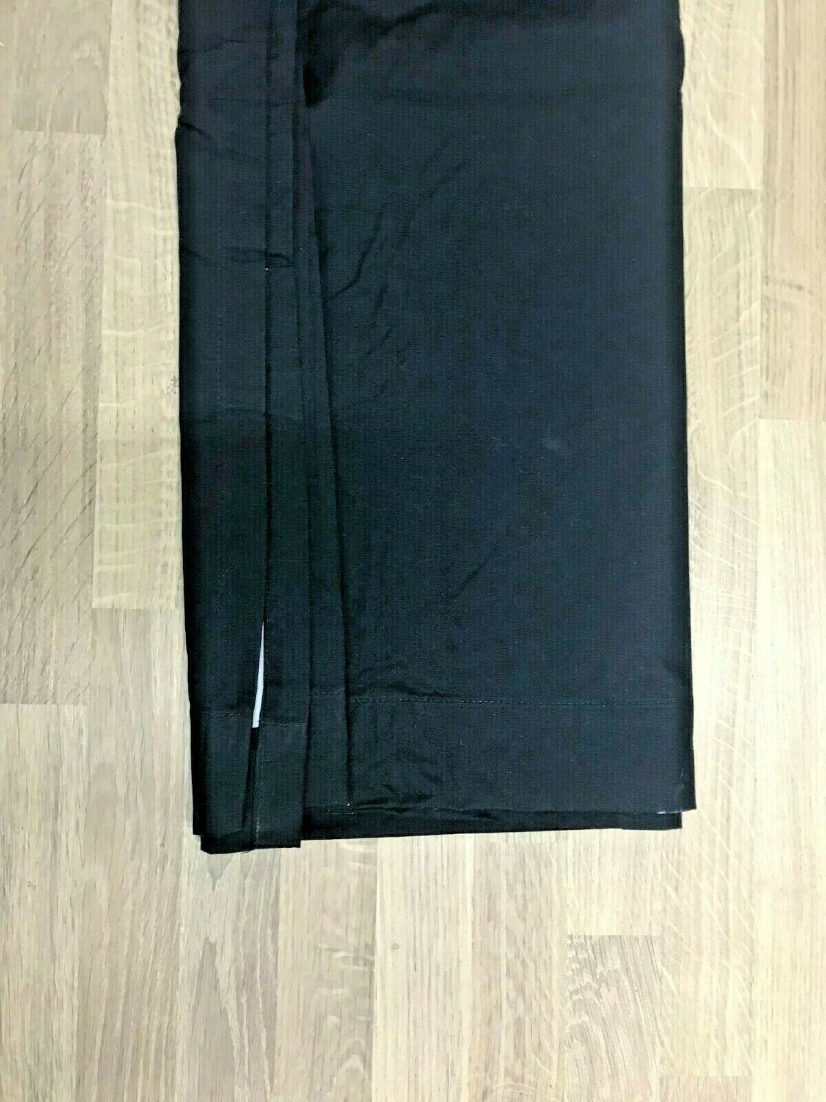 Argos Home Blackout Eyelet Curtain dark room black Width 117Cm X Drop 137Cm