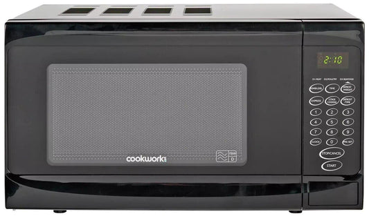 Cookworks Microwave Oven 700W Standard Defrost MM7 Absolute Breeze  - Black