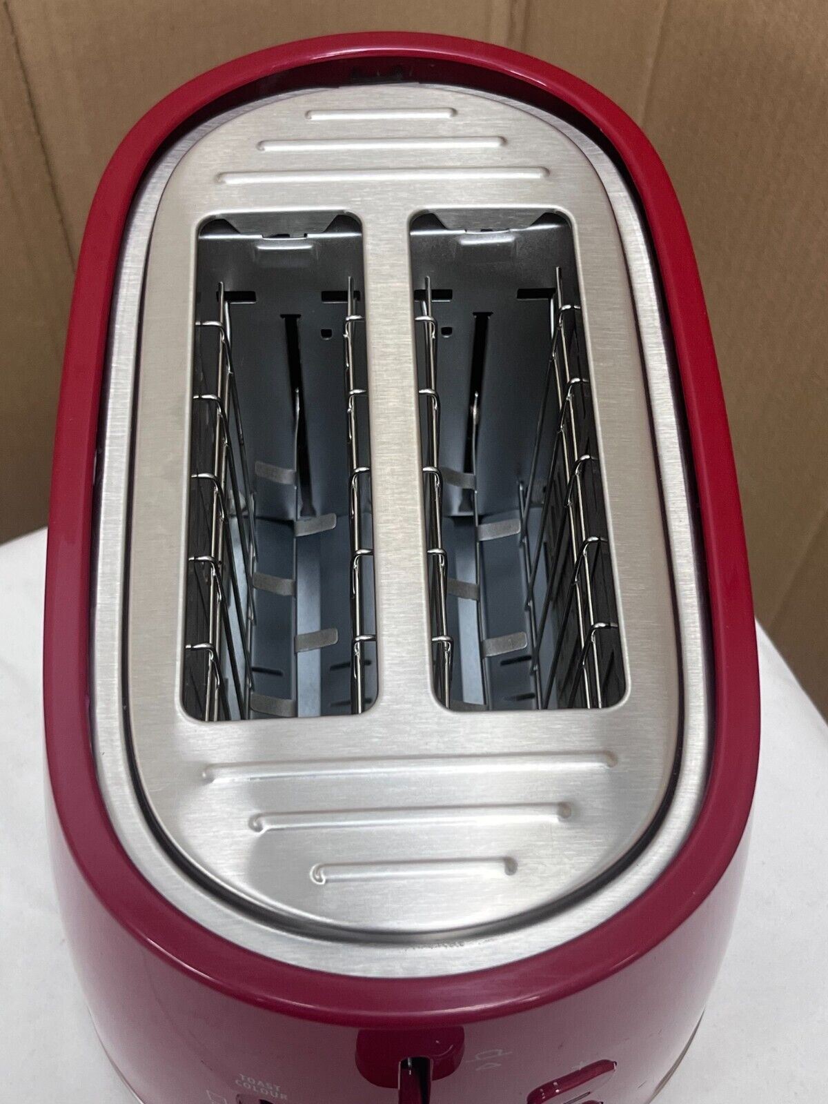 De'Longhi CTLA2003.R Active Line 2 Slice Toaster Red 2 slot toaster wide slots