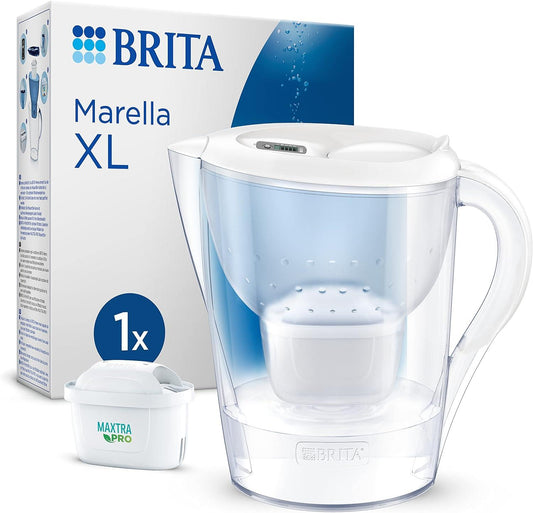 BRITA Marella XL MAXTRA + PLUS WATER FILTER JUG 3.5L INCLUDES 1 BRITA FILTER