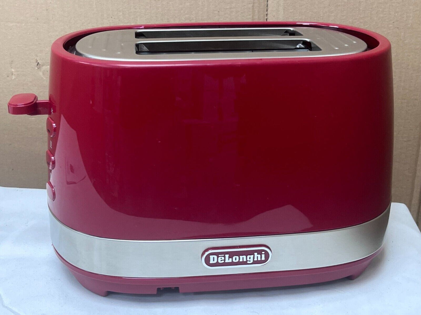 De'Longhi CTLA2003.R Active Line 2 Slice Toaster Red 2 slot toaster wide slots