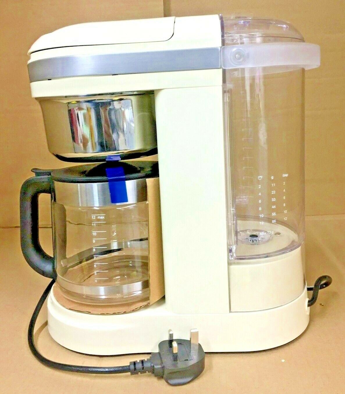 KitchenAid cup Drip Filter Coffee Maker - Almond  spiral head warming plate rf