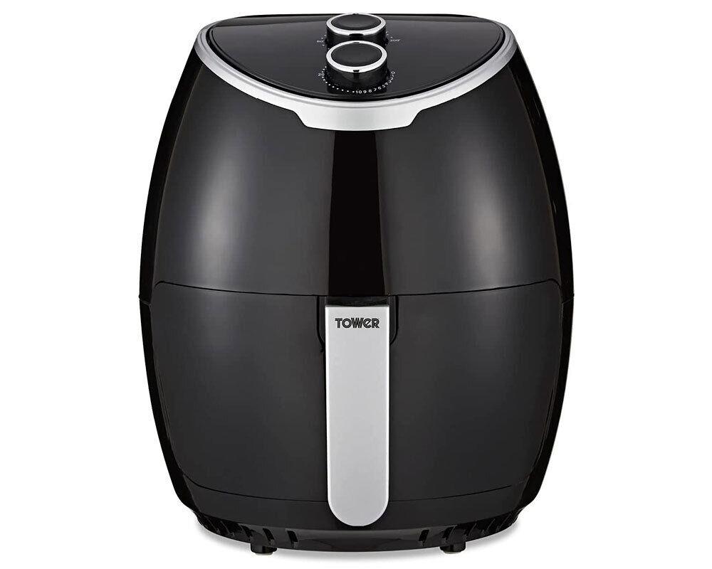 Tower Manual Air Fryer T17061 4L Kitchen Cooking Electric Healthy Chips Black